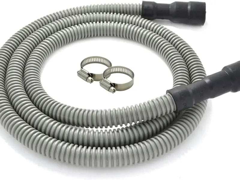 Universal Dishwasher Drain Hose 6 ft long, flexible, with clamp