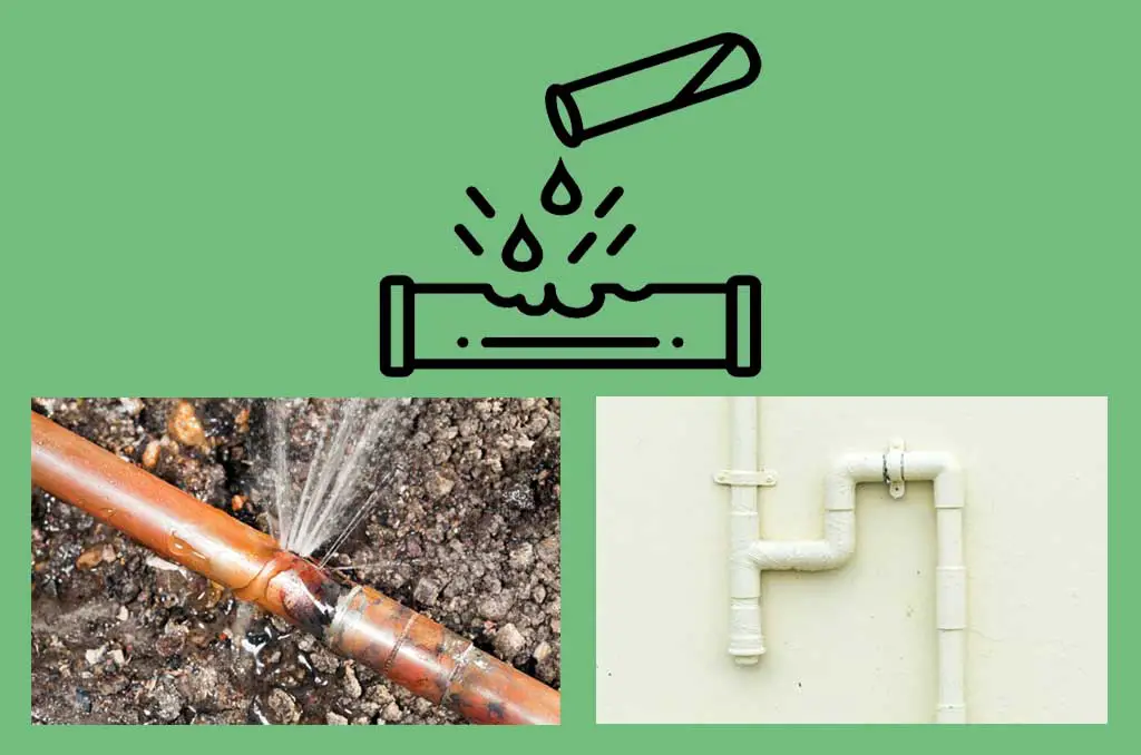 The corrosive chemical makes both metallic and PVC pipes leak